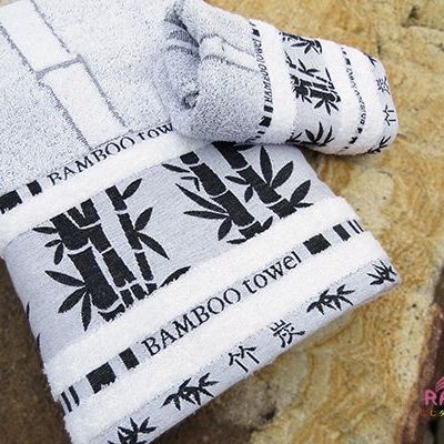 竹炭提花浴巾